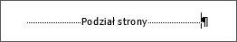Przykładowy podział strony