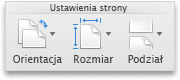 Karta Układ w programie Word, grupa Ustawienia strony