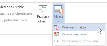 Polecenie Wyświetl makra