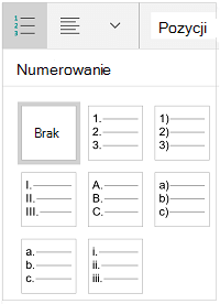 Style numeracji