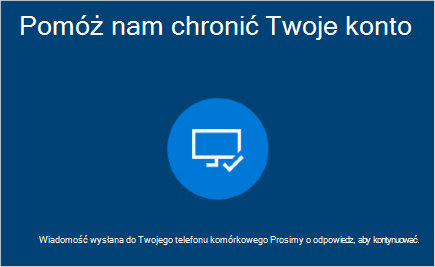 Zrzut ekranu przedstawiający ekran Powiadomienia wprowadź hasło.