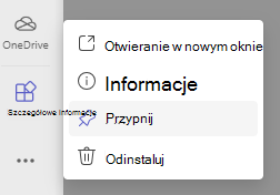 Zrzut ekranu przedstawiający pinezkę.