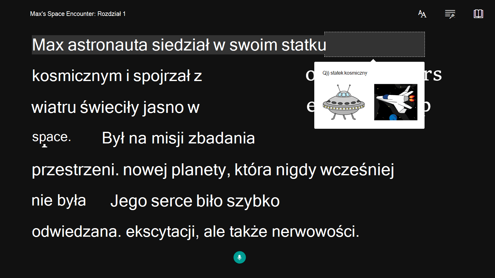 Zrzut ekranu przedstawiający opcję ułatwień dostępu.