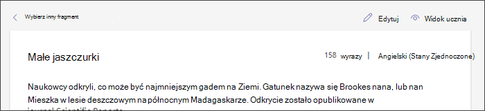 zrzut ekranu przedstawiający fragment w miejscu z kursorem umieszczonym na przycisku edycji