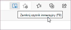 Kończenie działania czytnika immersyjnego
