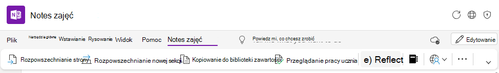 Zrzut ekranu przedstawiający funkcję dublowania na wstążce.
