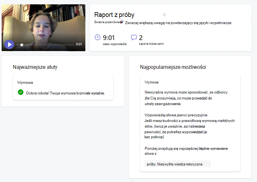 Raport z próby