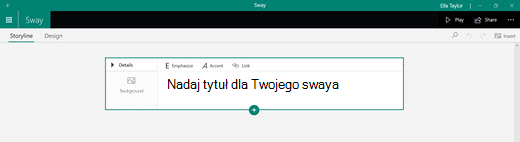 Nadaj tytuł Twojemu swayowi