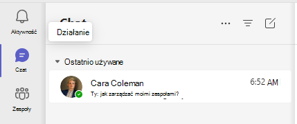 Zrzut ekranu przedstawiający czat.
