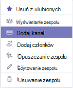 Dodaj kanał