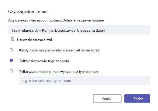 Pobierz wiadomości e-mail
