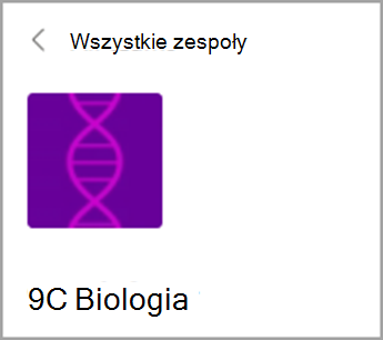 Wróć do pozycji Wszystkie zespoły.