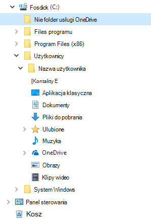 Widok Eksploratora plików