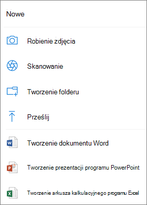 Przekazywanie do usługi OneDrive
