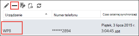 Remove phone from Outlook Web App