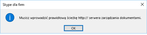 Komunikat o błędzie wyświetlany podczas próby otwarcia pliku z lokalizacji innej niż usługa OneDrive dla Firm