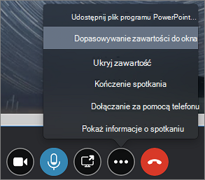 Zrzut ekranu przedstawiający opcję Dopasuj zawartość do okna