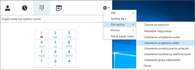 Ustawienia urządzenia wideo