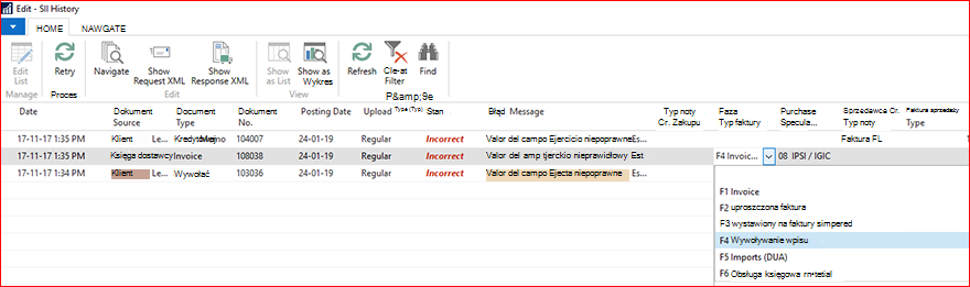 Screenhot about wprowadź zmiany w wartościach w polach