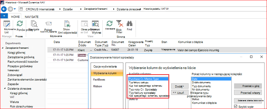 Zrzut ekranu przedstawiający wprowadzanie zmian w dokumencie