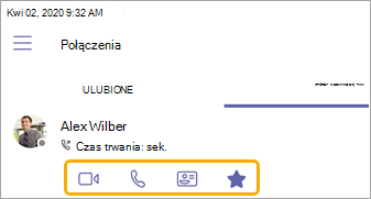 Dodaj do ulubionych z ostatnio używanych ekranów