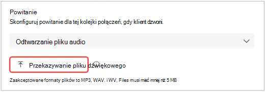 ekran interfejsu użytkownika aplikacji Teams z wyświetlonym ustawieniami