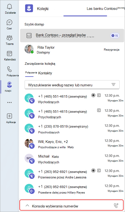 Zrzut ekranu przedstawiający miejsce, w którym można znaleźć klawiaturę numeryczną