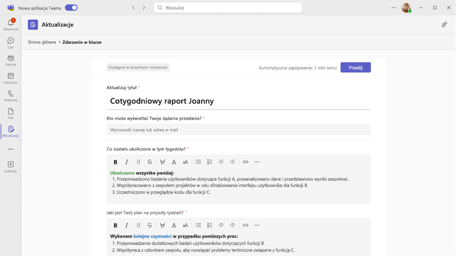 Obraz przedstawiający przesyłanie aktualizacji 2