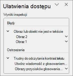 Wyniki inspekcji