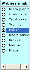 Przykładowe pole listy (kontrolka ActiveX)