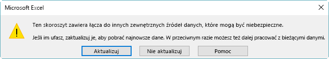 Okno dialogowe Przerwane odwołania w programie Excel