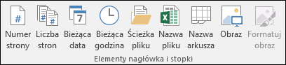 Headers & Footers Design Ribbon tab
