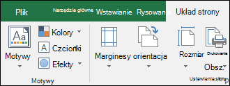 Karta Układ strony na Wstążce