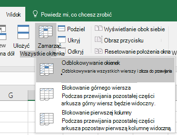 Odblokowywanie okienek