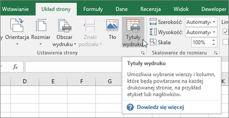 Tytuły wydruku