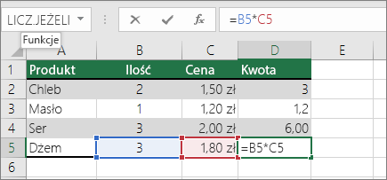 Względne odwołanie do komórki