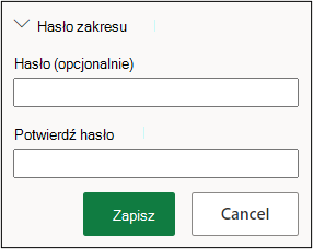 Ustawianie ochrony zakresu