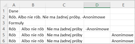 Wyniki przykładu 2
