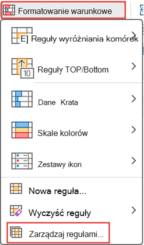 Zarządzanie regułami
