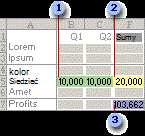 Przed obliczeniem przez dodatek Solver