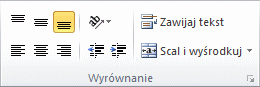 Obraz Wstążki programu Excel
