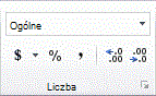 Obraz Wstążki programu Excel