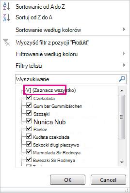 Galeria filtrów