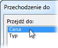 Okno dialogowe Przechodzenie do
