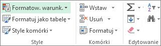 Formatowanie warunkowe