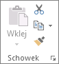 Grupa Schowek na karcie Narzędzia główne