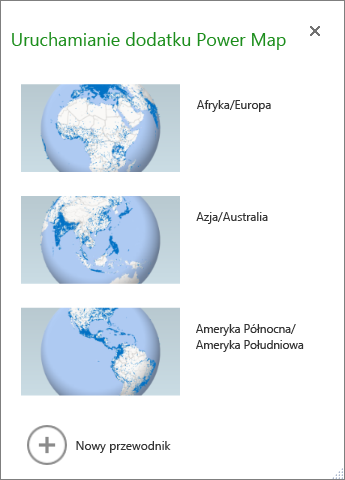 Uruchamianie dodatku Power Map