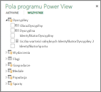 Ukryte pola i kolumny w programie Power View