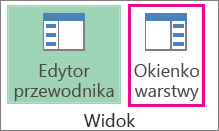 Przycisk Okienko zadań na karcie Narzędzia główne