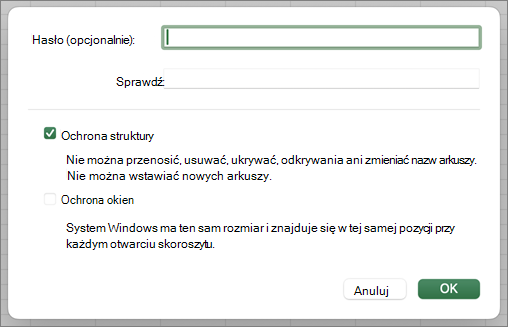Ochrona struktury i systemu Windows MacOS